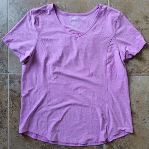 Duluth Armachillo Short Sleeve V-Neck T-Shirt, Size XL, Orchid